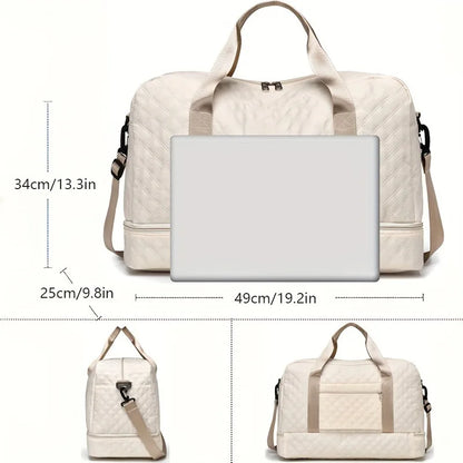 Luggage Bag Nylon Travel Large Sports Weekender