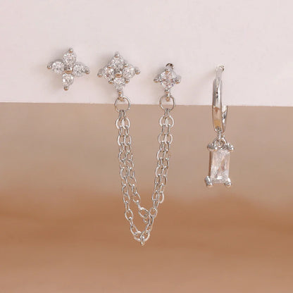 Zodiac Birthstone Earrings Set for Everyday Celestial Style