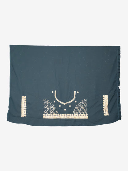 Designer Saree with Stone & Heavy Zari Work Embroidery Work by Shreekama