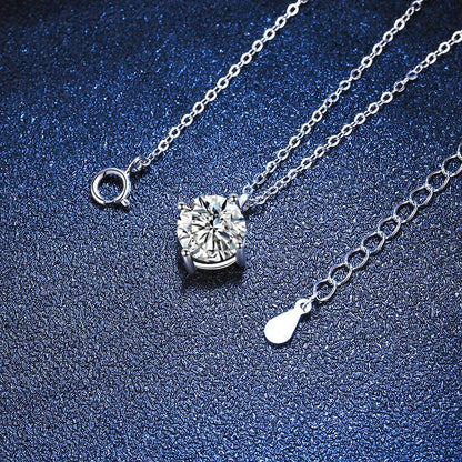 VVS1 D Moissanite Diamond Pendant Necklace for Women