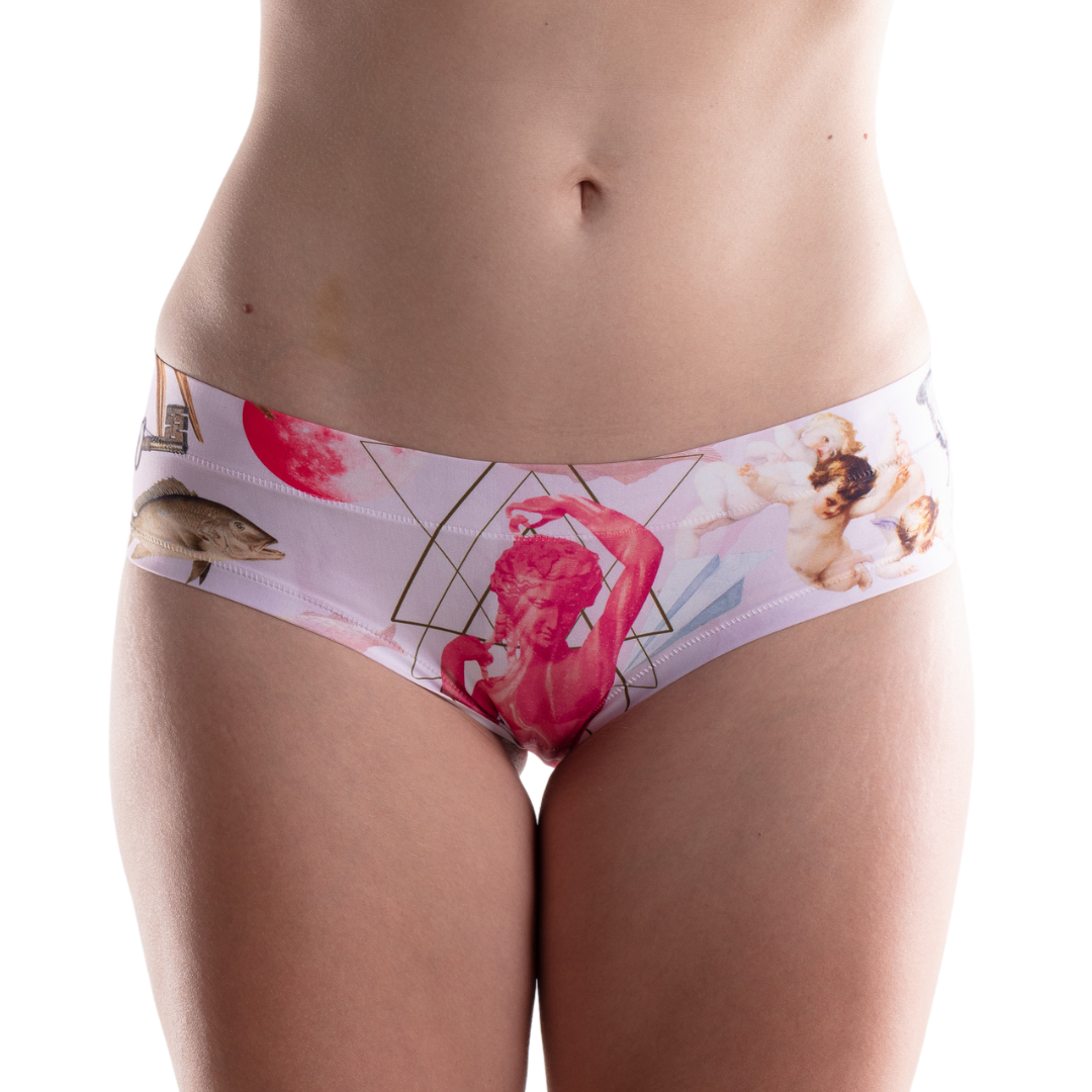 Memème Women’s Ultra-Comfortable ART - Angel - Panties | Breathable Cotton Crotch, Stretchy Fit, No Elastic Bands
