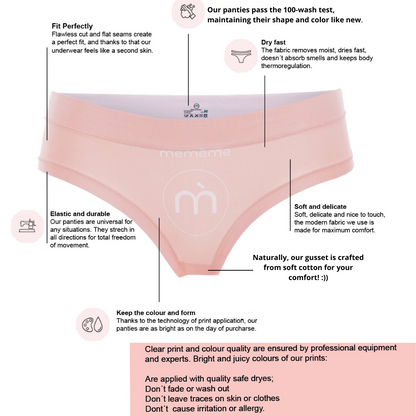 Memème Women’s Ultra-Comfortable BAROQUE - Gala - HIGH WAISTED BRIEF Panties | Breathable Cotton Crotch, Stretchy Fit