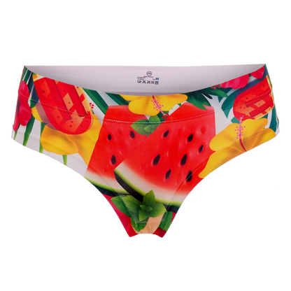 Memème Women’s Ultra-Comfortable SUMMER FRUITS - Watermelon Ice Cream - Panties | Breathable Cotton Crotch, Stretchy Fit
