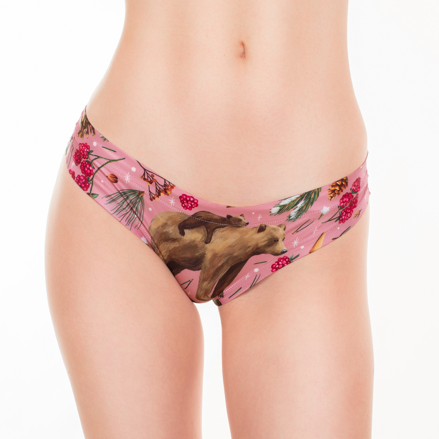 Memème Women’s Ultra-Comfortable WINTER FAIRYTALE - Bear - Panties | Breathable Cotton Crotch, Stretchy Fit