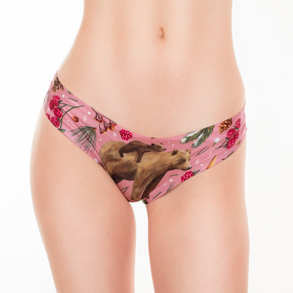 Memème Women’s Ultra-Comfortable WINTER FAIRYTALE - Bear - Panties | Breathable Cotton Crotch, Stretchy Fit