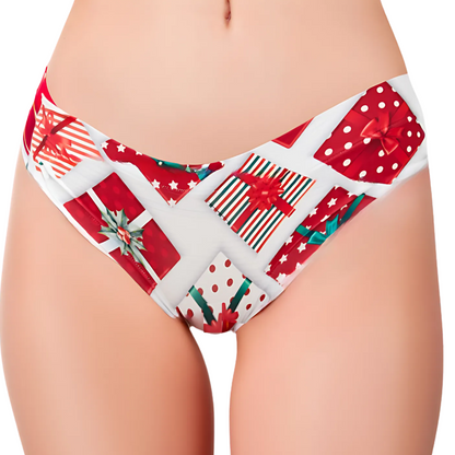 Memème Women’s Ultra-Comfortable YOUR CHRISTMAS - Gift - Panties | Breathable Cotton Crotch, Stretchy Fit